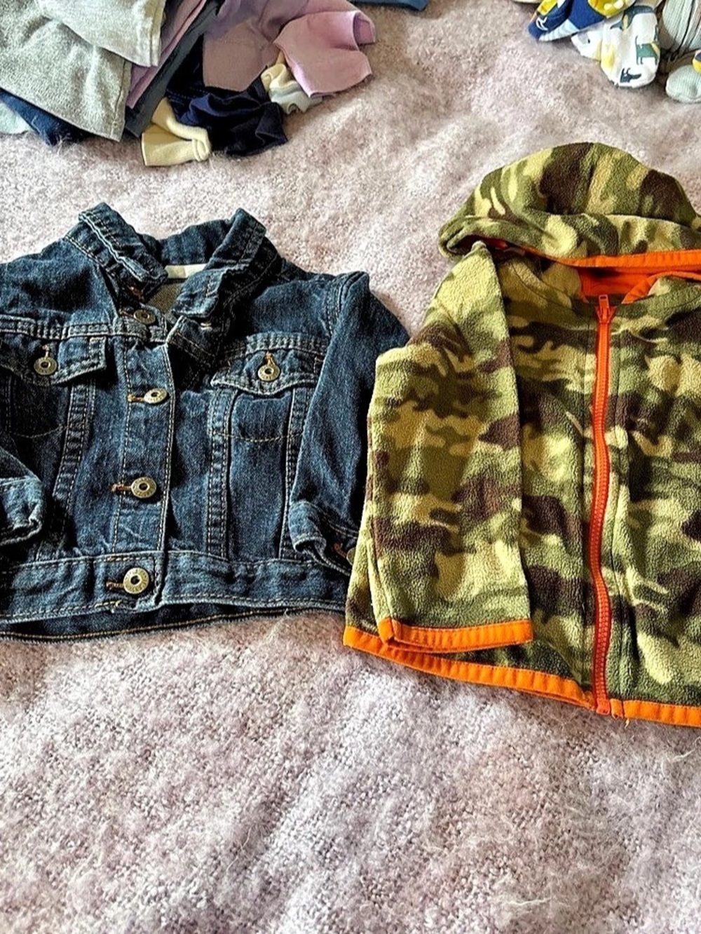 Denim Jacket & Camo jacket